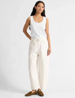 Mid Rise Barrel jeans