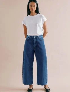 Mid Rise Barrel jeans