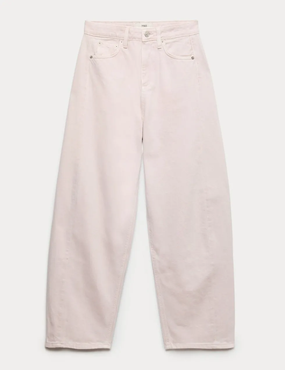 Mid Rise Barrel Jeans