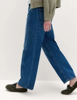 Mid Rise Barrel Jeans