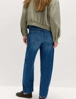 Mid Rise Barrel Jeans