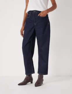 Mid Rise Barrel Jeans