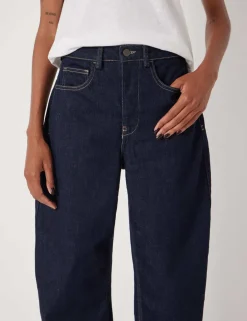 Mid Rise Barrel Jeans