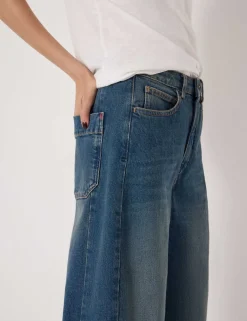 Mid Rise Barrel Leg Jeans