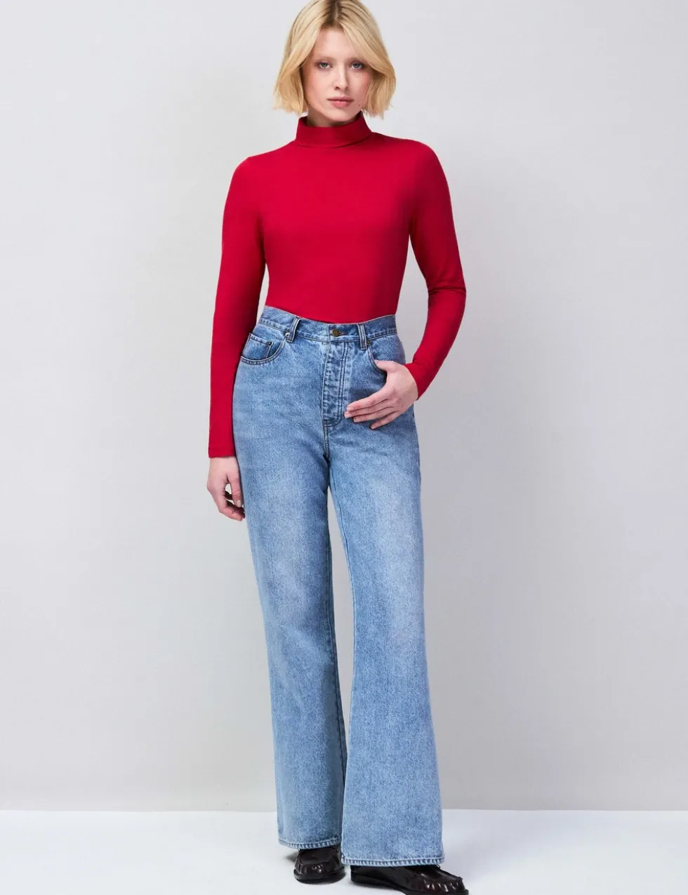Mid Rise Bootcut Jeans