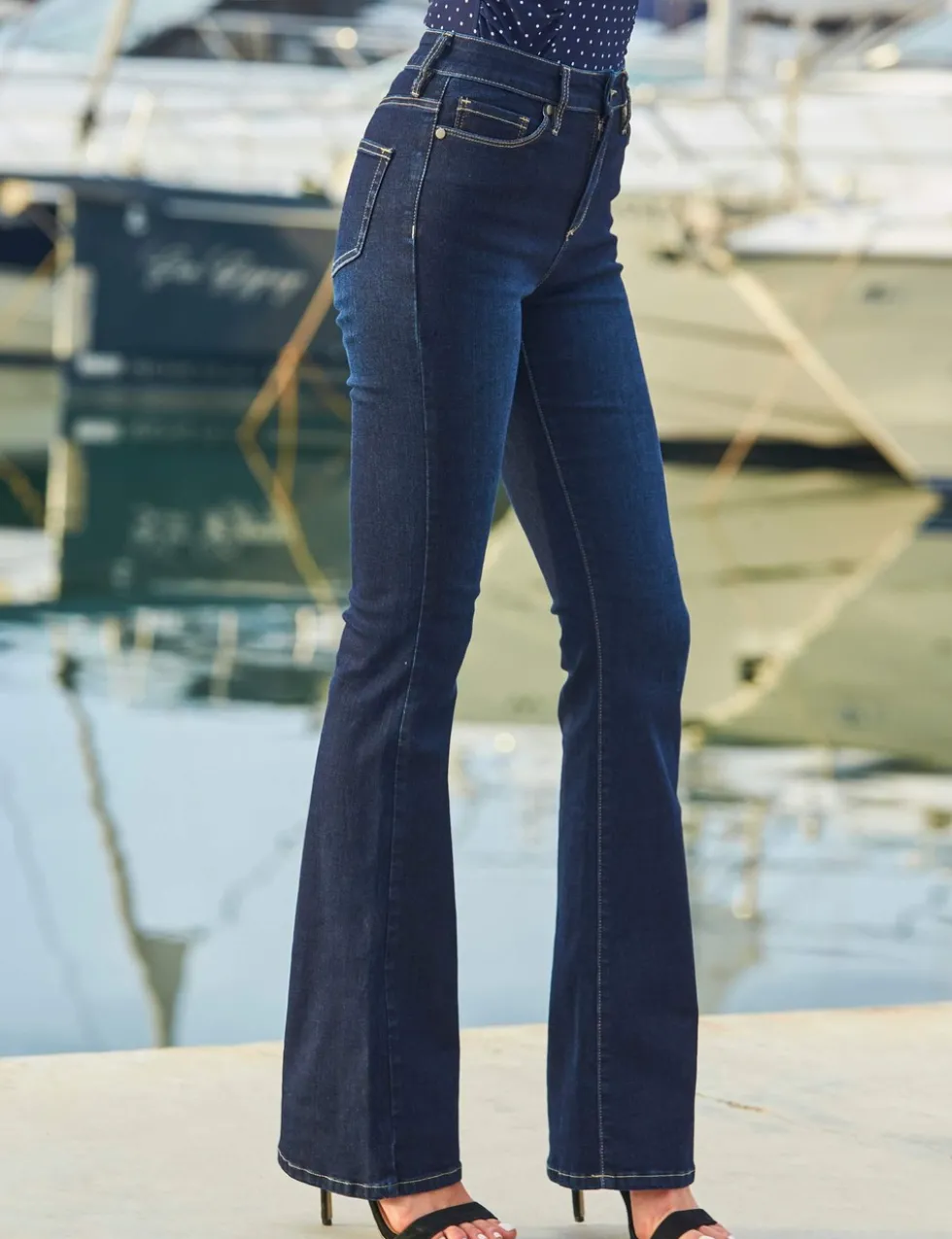 Mid Rise Bootcut Jeans