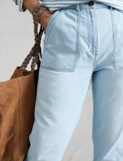 Mid Rise Carrot Leg Jeans