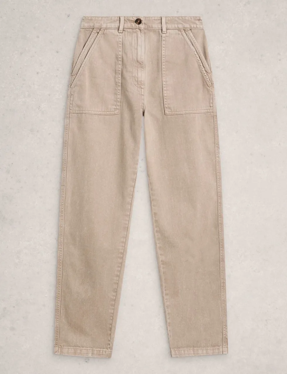 Mid Rise Carrot Leg Jeans