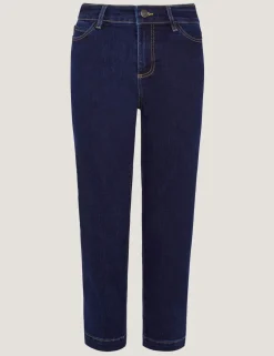 Mid Rise Cropped Jeans