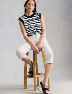 Mid Rise Skinny Cropped Jeans