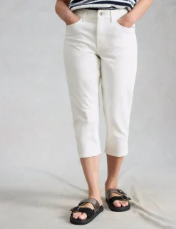 Mid Rise Skinny Cropped Jeans