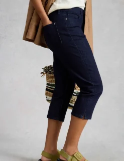 Mid Rise Skinny Cropped Jeans