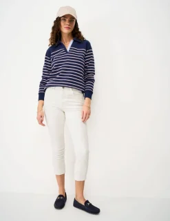 Mid Rise Slim Fit Cropped Jeans