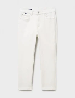 Mid Rise Slim Fit Cropped Jeans