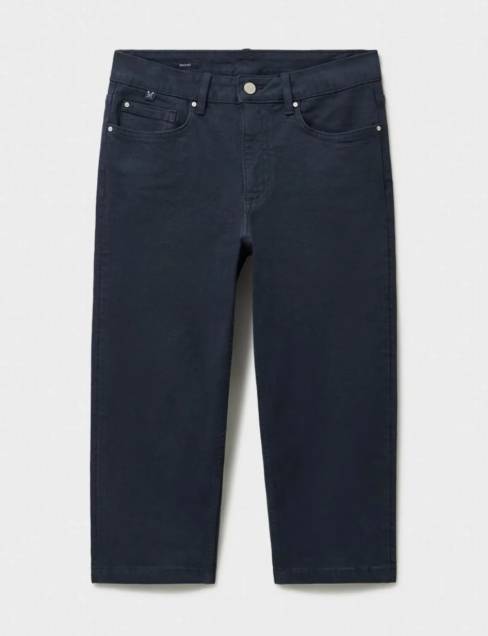 Mid Rise Slim Fit Cropped Jeans