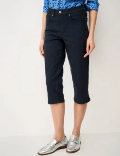 Mid Rise Slim Fit Cropped Jeans