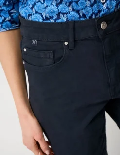 Mid Rise Slim Fit Cropped Jeans