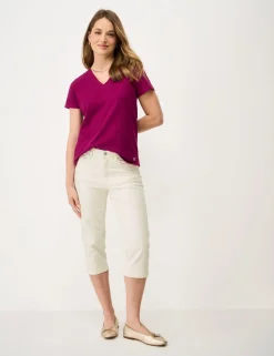 Mid Rise Slim Fit Cropped Jeans