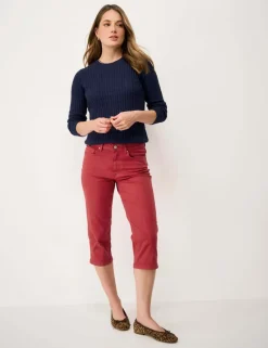 Mid Rise Slim Fit Cropped Jeans