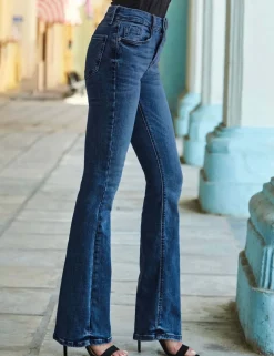 Mid Rise Slim Fit Flared Jeans