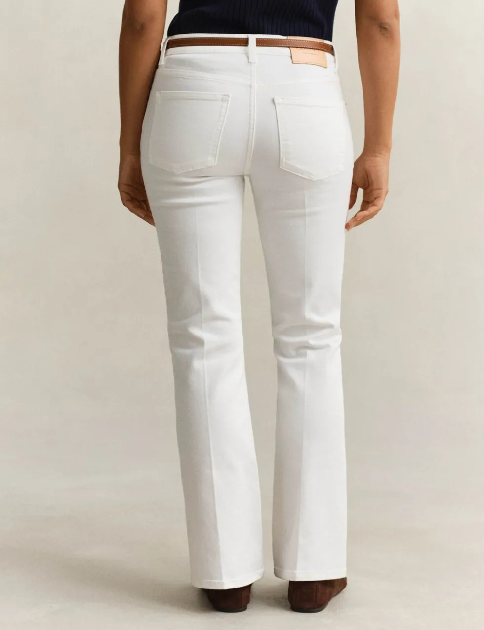 Mid Rise Slim Flare Jeans