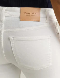 Mid Rise Slim Flare Jeans