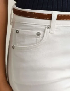 Mid Rise Slim Flare Jeans