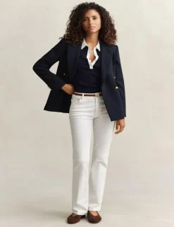 Mid Rise Slim Flare Jeans