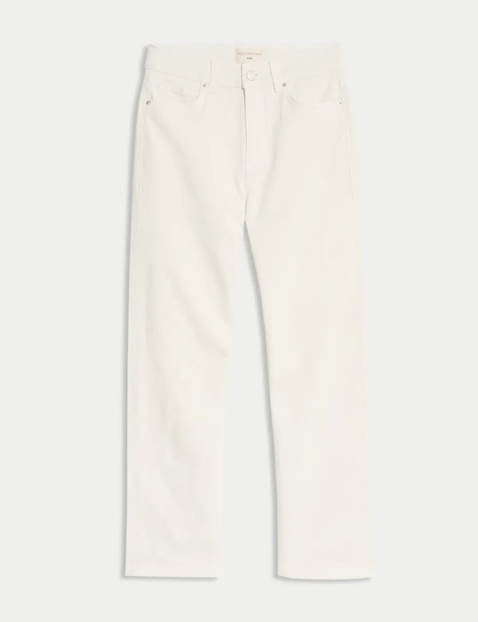 Mid Rise Straight Leg Ankle Grazer Jeans