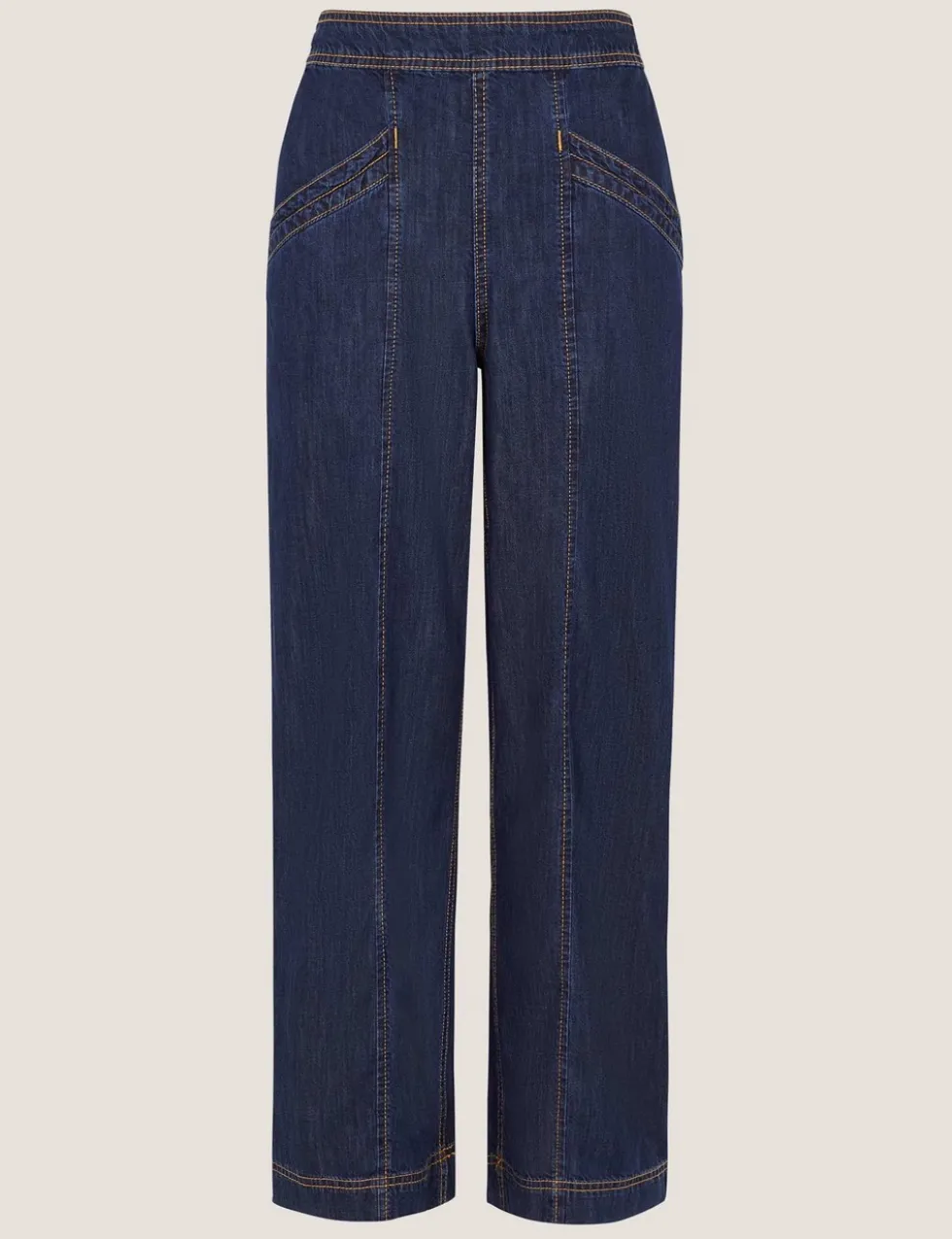 Mid Rise Straight Leg Ankle Grazer Jeans