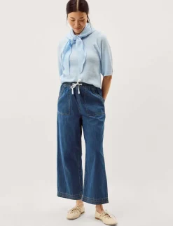 Mid Rise Straight Leg Ankle Grazer Jeans