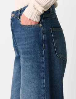 Mid Rise Straight Leg Ankle Grazer Jeans