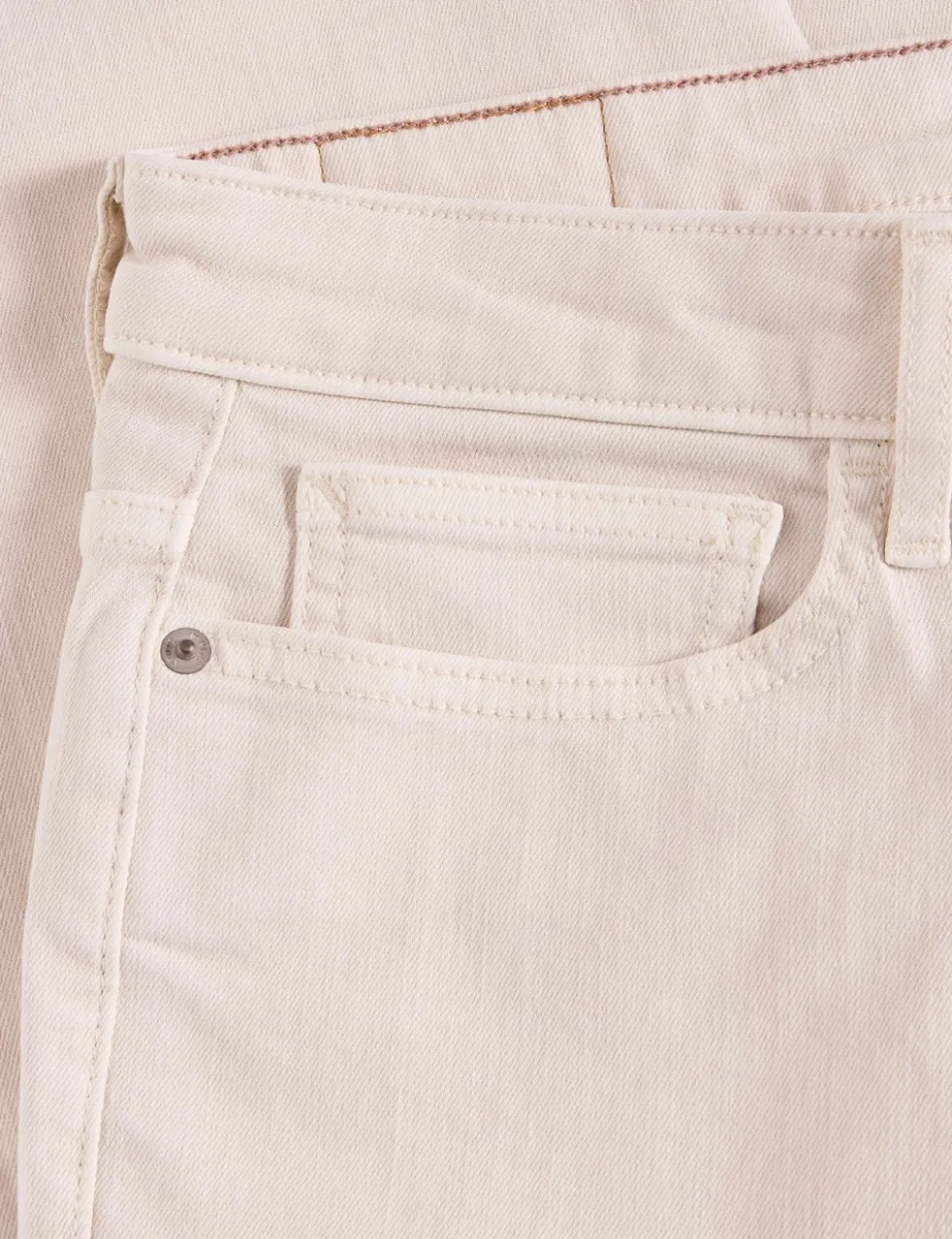 Mid Rise Straight Leg Cropped Jeans