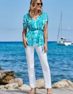 Mid Rise Straight Leg Jeans