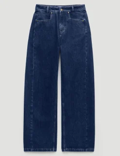 Mid Rise Straight Leg Jeans
