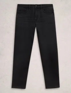 Mid Rise Straight Leg Jeans
