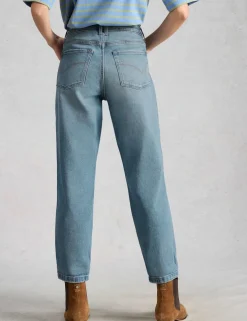 Mid Rise Straight Leg Jeans