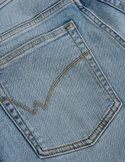 Mid Rise Straight Leg Jeans