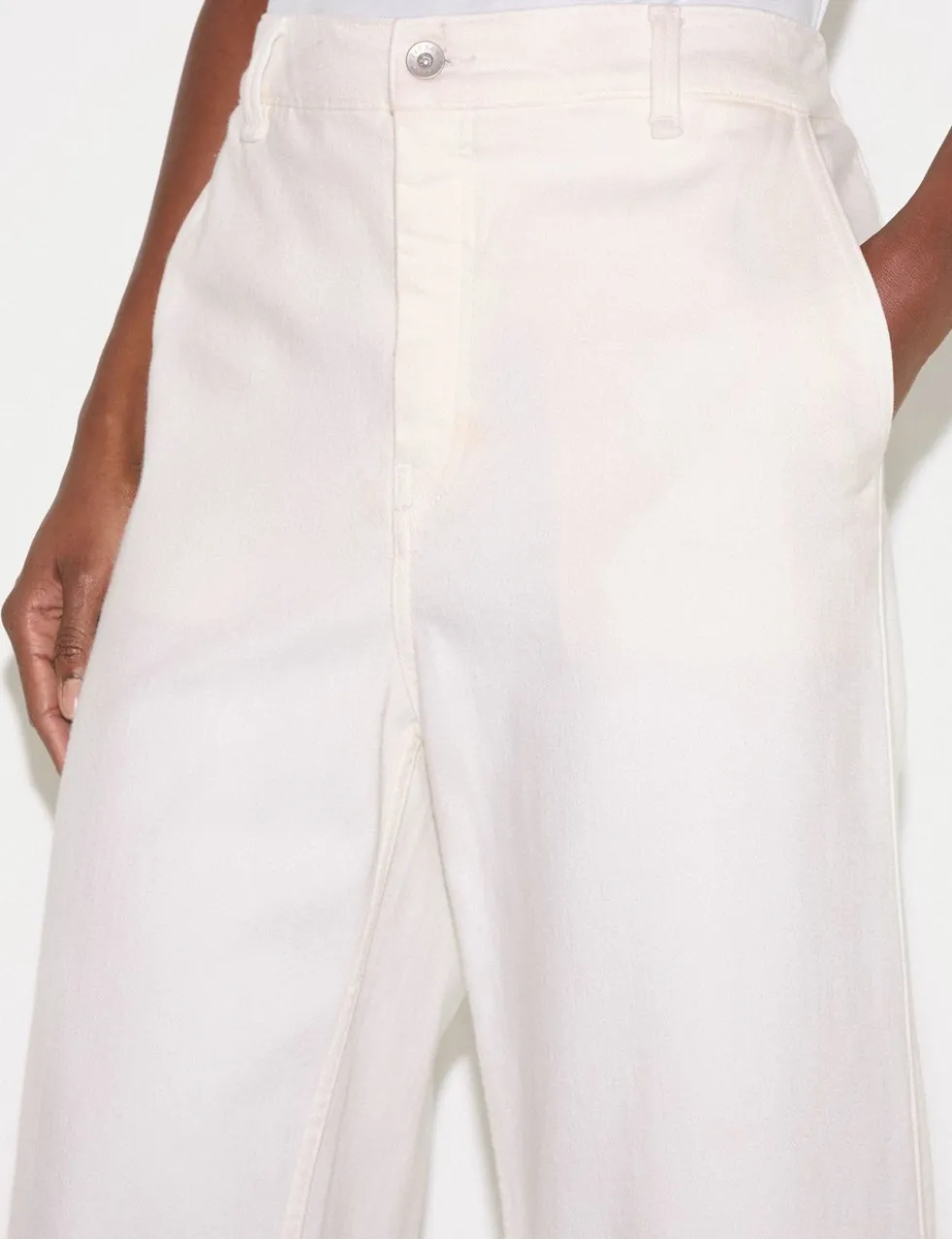 Mid Rise Wide Leg Ankle Grazer Jeans