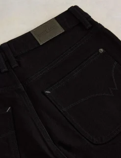 Mid Rise Wide Leg Cropped Jeans