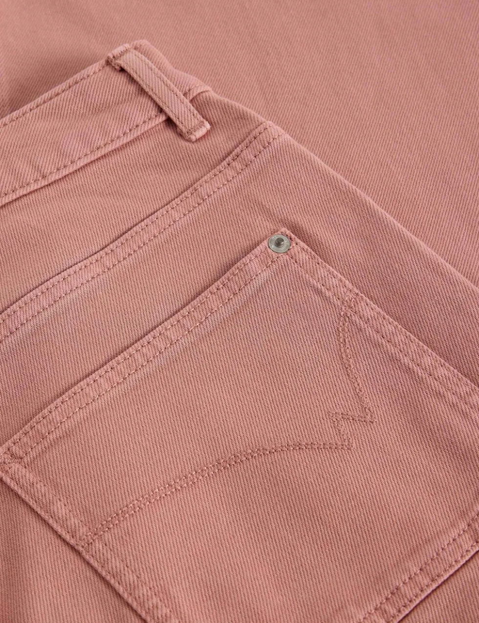 Mid Rise Wide Leg Cropped Jeans