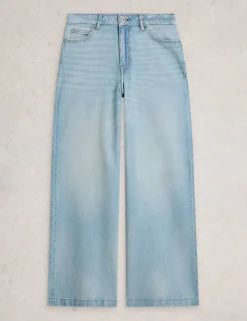 Mid Rise Wide Leg Jeans
