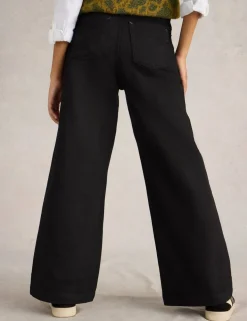 Mid Rise Wide Leg Jeans
