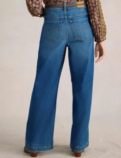 Mid Rise Wide Leg Jeans