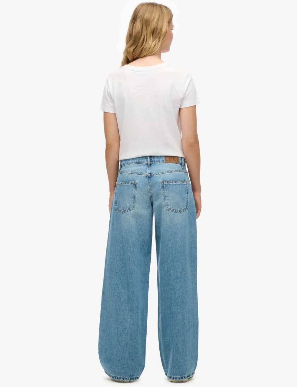 Mid Rise Wide Leg Jeans