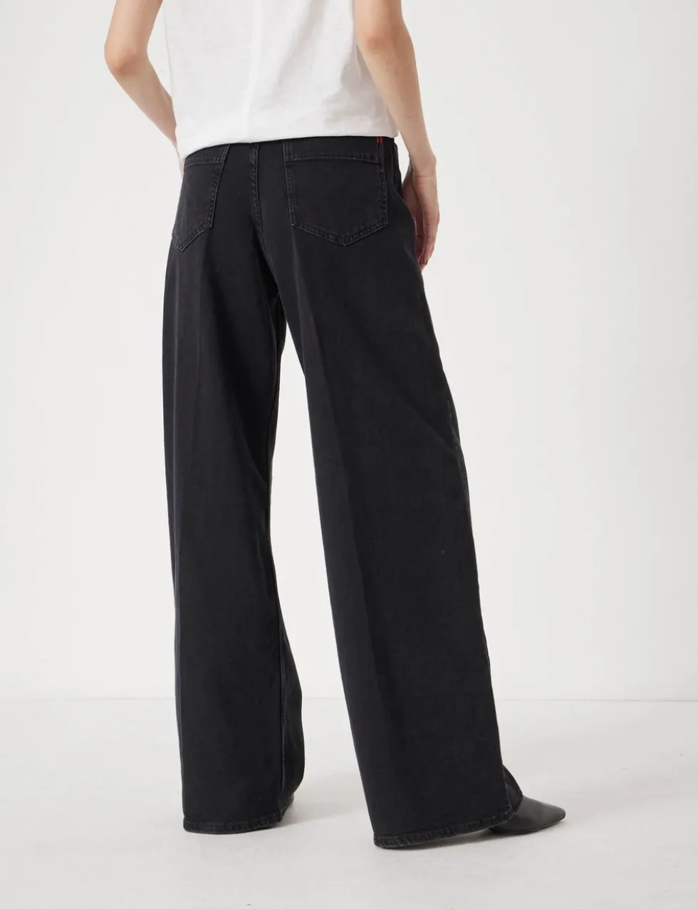 Mid Rise Wide Leg Jeans