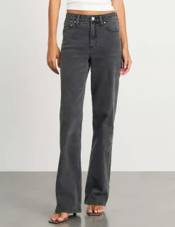 Mid Rise Wide Leg Jeans