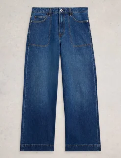 Mid Rise Wide Leg Jeans