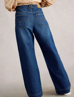 Mid Rise Wide Leg Jeans