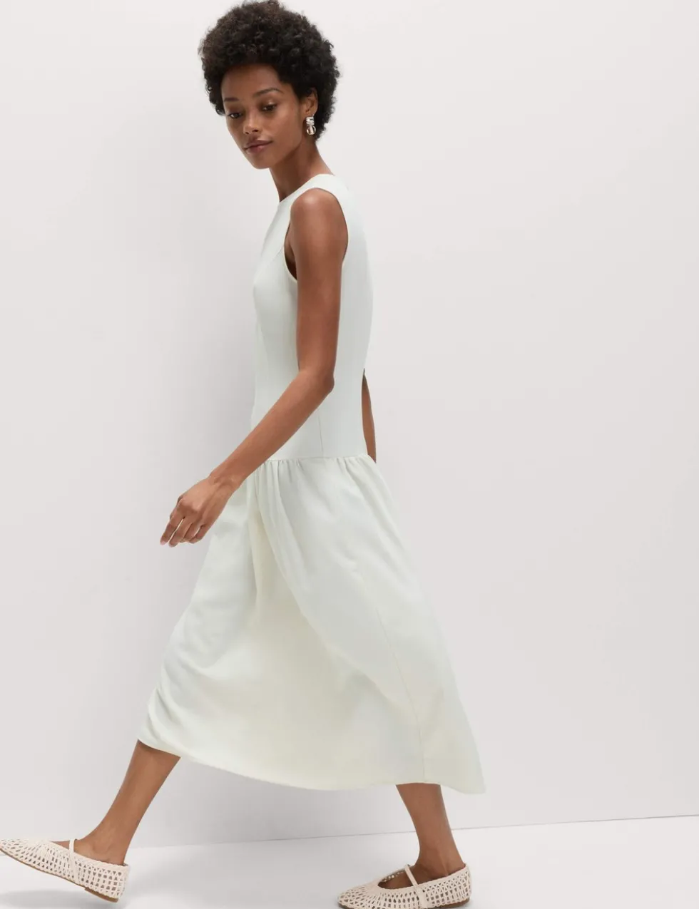 Midaxi Waisted Dress